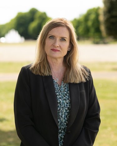 A headshot of Sarah Sawkins