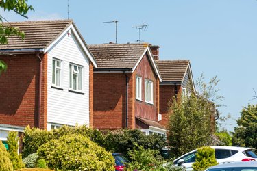 A row of Letchworth houses