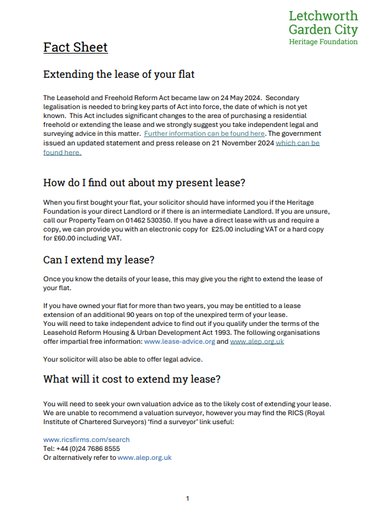 Extending the leasehold of your flat thumbnail image