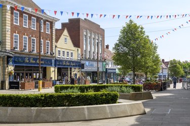 Letchworth Leys Avenue on a sunny day