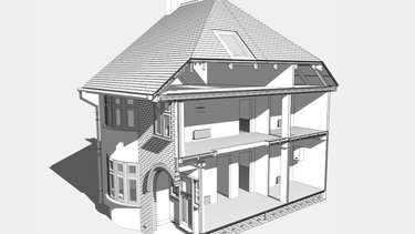 An illustration of a typical Letchworth home