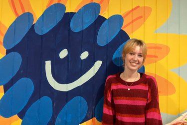 Our volunteer Ella at Broadway Gallery