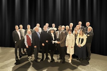 Mick Johal presented with his award