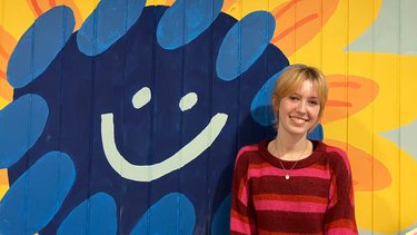 Our volunteer Ella at Broadway Gallery