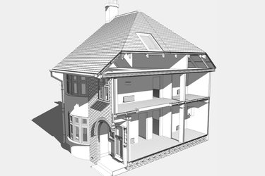 An illustration of a typical Letchworth home